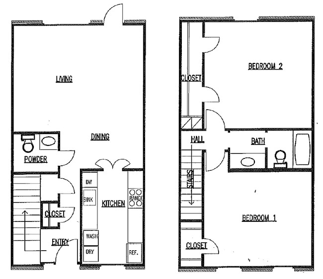 2HAB/1.5BA - Laurel Square Townhomes
