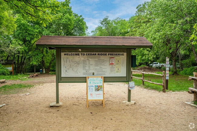 Enjoy nature at the Cedar Ridge Preserve.