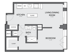 1 Bed/1 Bath-A-1B