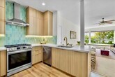 The gorgeous new kitchen remodel has a Zen effect. - 2221 Ocean Ave