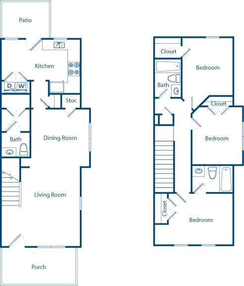 Floorplan - Barony Place Apartments at Horizon Village