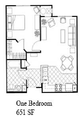 1BR/1BA - The Commons at Highland Village