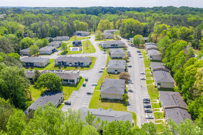 Aerial Photo - Woodland at Cascade