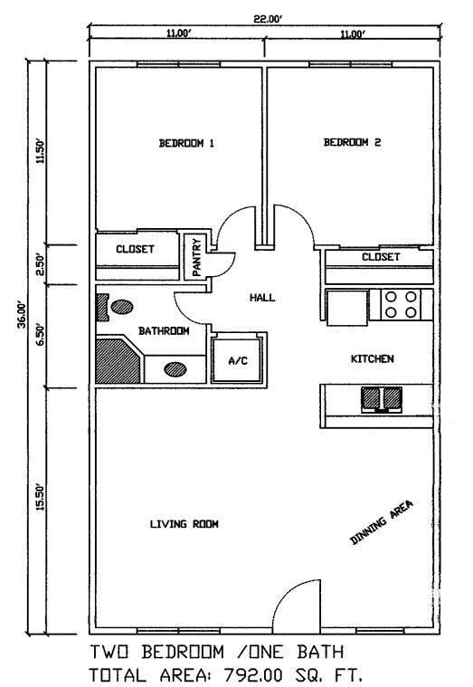 Plano de planta - Royal Garden Apartments