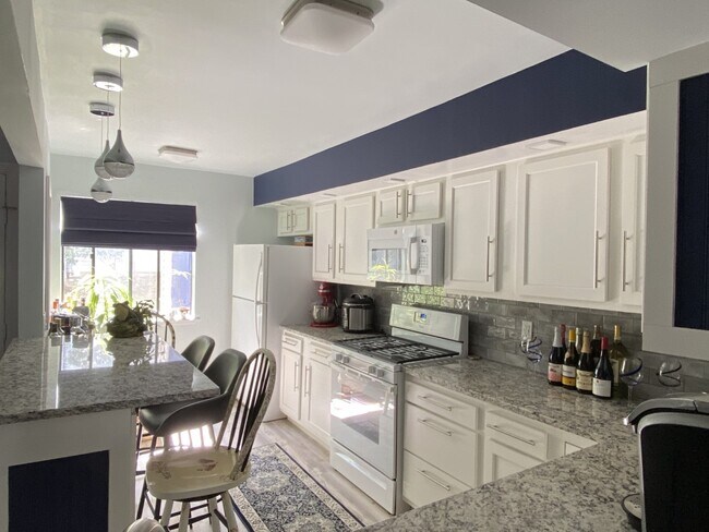 Cocina con encimeras de granito y gabinetes nuevos. - 4 Staunton Ct