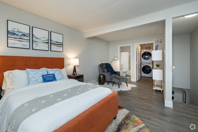 1 BR, 1 BA - 792 SF - Bedroom - Spanish Lake Townhomes