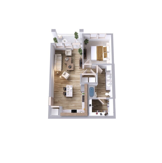 Penrose - 738 pies cuadrados - Kelly Hollow