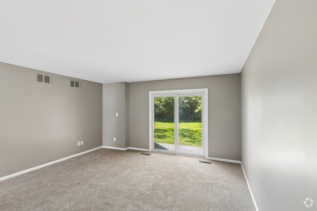 2BR, 2BA - 1080SF - Living Room - Amherst Manor Apartments