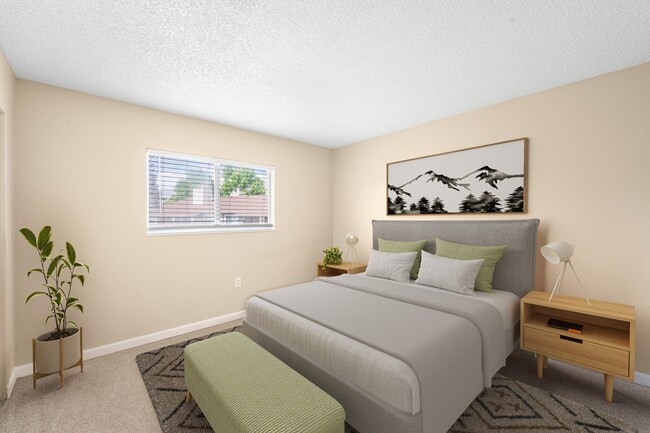 Spacious Bedroom with Natural Light - Bella Terra at City Center Apartments