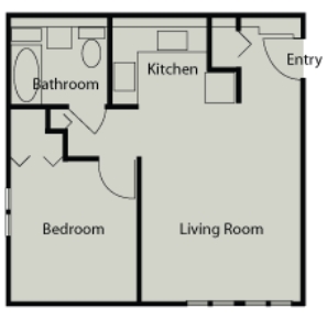 1HAB/1BA - Haven Towers