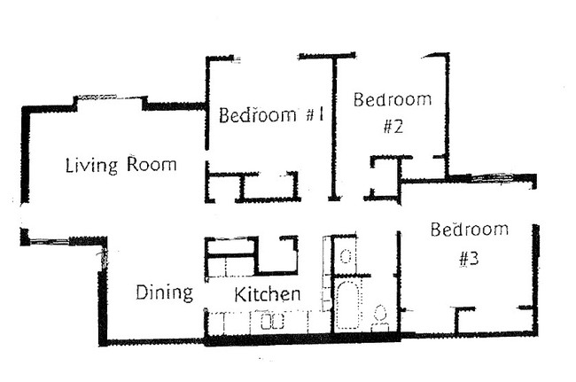 3 Bedroom 1.5 Bath - Freedom Park Apartments