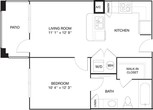 1 Bedroom-1 Bathroom A1