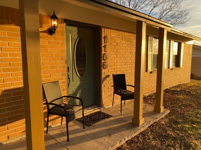 Front porch. Great spot for coffee in the morning! - 1106 Sherry Ln