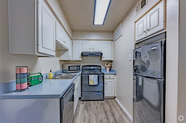 1BR, 1BA - 650SF - Kitchen - University View Denton