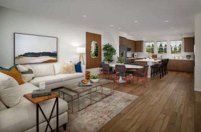 Living area with island and open kitchen - 6983 Cottonwood Ln