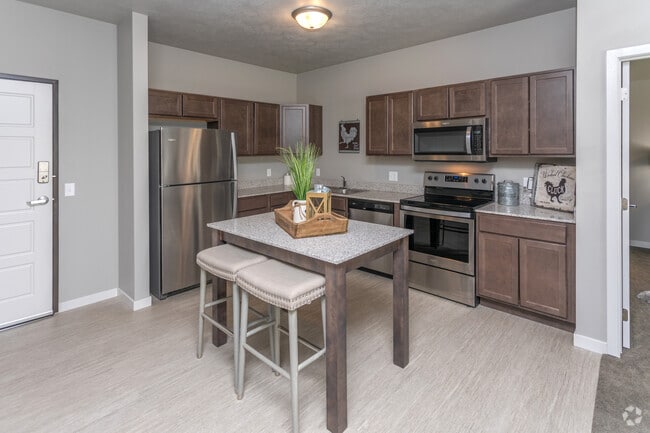 2 Bedroom Kitchen - The Oaks I & II