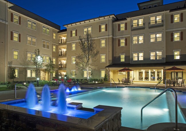Mcdermott Crossing 55 Community Apartments Plano Tx Building Photo Mcdermott Crossing 55 Community Sparkling Pool At Luxury Apartments In Plano Texas