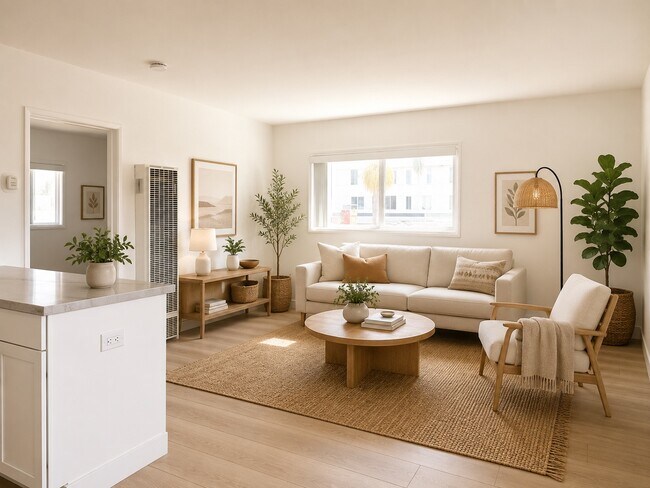 Decoración virtual de la sala de estar - 701 9th St