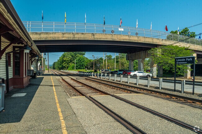 Take a train to Hoboken from the Lincoln Park Station.