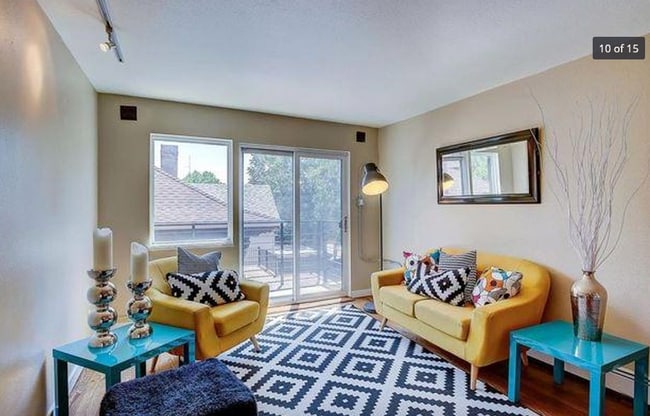 South facing windows with private balancy - 1245 Columbine St (Denver, CO) Apartment