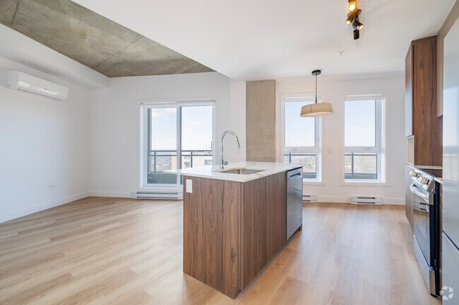 1 chambre, 1 salle de bain - 589 pi² - Cuisine - Le Loyal – condos locatifs