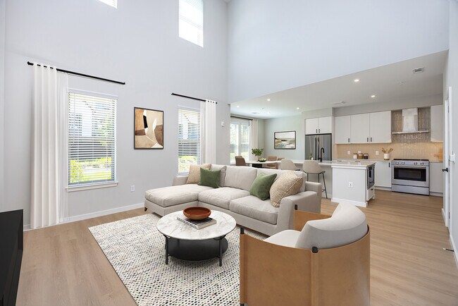 Mejora la zona de estar de esta casa adosada de 3 dormitorios de la colección Upgrade - Avalon Brier Creek