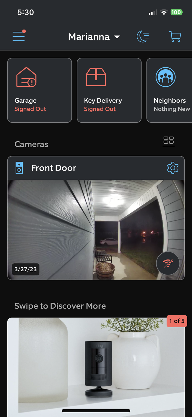 Ring, doorbell camera - 4755 Rill Loop