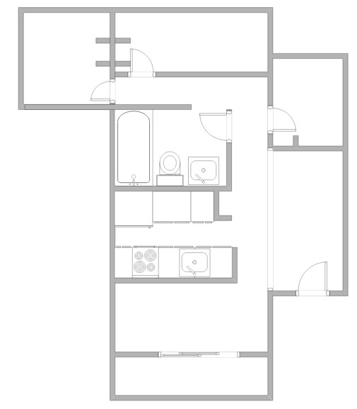 Plano de planta - Maple Court Apartments