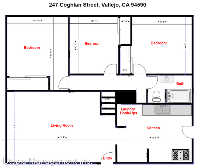 Building Photo - 3 br, 1 bath House - 247 Coghlan Street