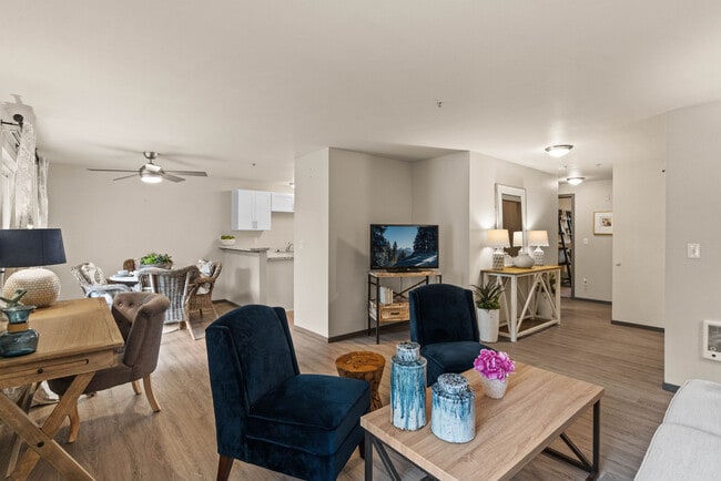Living Room + Dining Room Model - Nantucket Gate Apartments