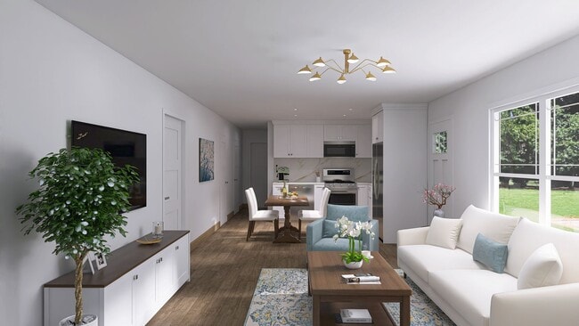 Living Room/Dining Room - The Villas at Oak Run