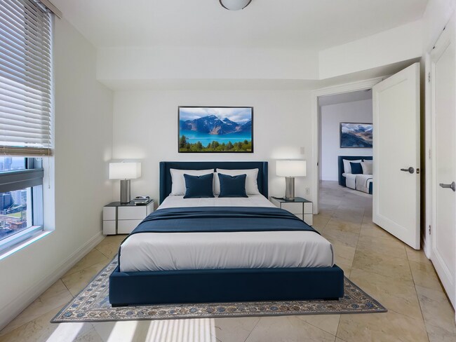 Dormitorio - Decoración virtual - 350 S Miami Ave