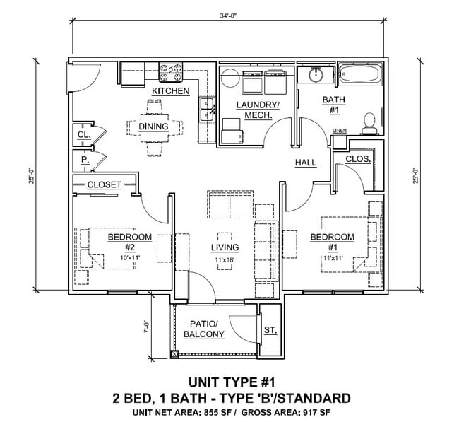 Plano de planta - Carmany Place