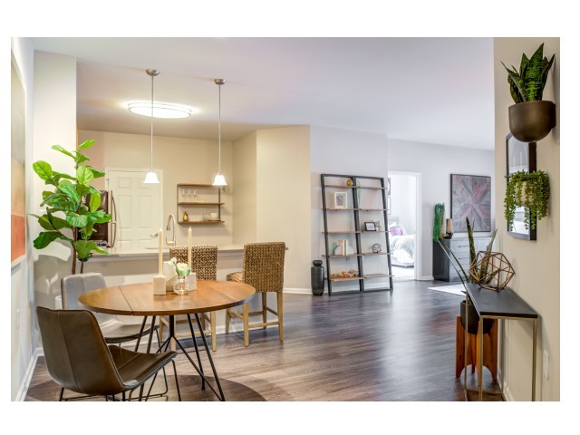 Dining area and kitchen/living room - The Highlands at Cherry Hill