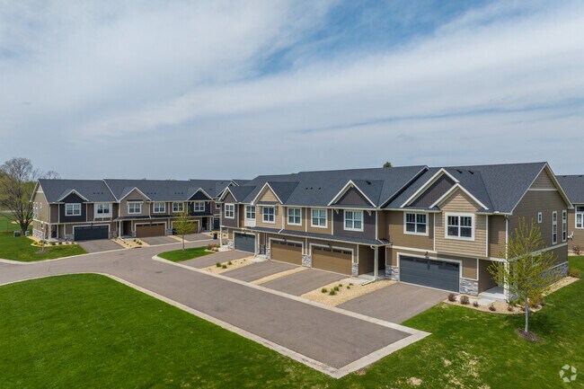 Two-floor townhomes are in the Harmony Village neighborhood of Rosemount.