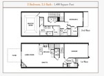 2 Bedroom 2.5 Bath