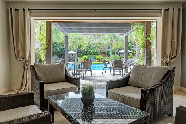 Cabana area with Nespresso machine - Marquee Uptown & Carriage Square