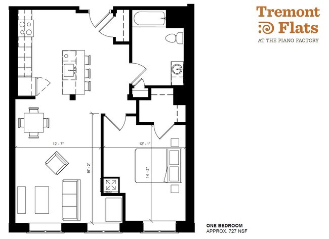 Plano de planta - Tremont Flats