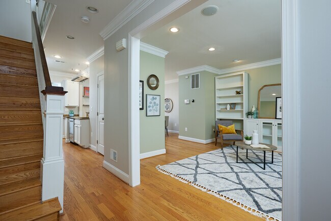Solar panels on the roof keep utilities low in this home with central heat and air conditioning. - 4606 Iowa Ave NW