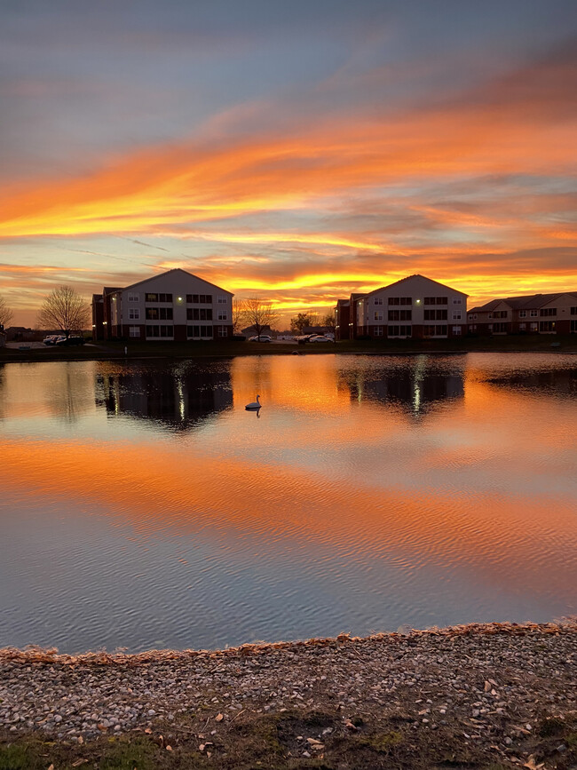 Sunset Over the Pond - Foxfire at Valley Lakes