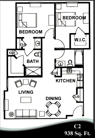 2BR/2BA - Morada Pantego