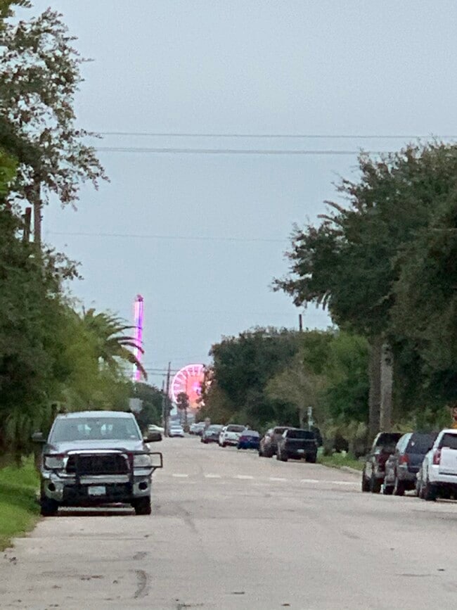 View of Pleasure Pier from in front of the Galveston condo. - 4408 Avenue S 1/2