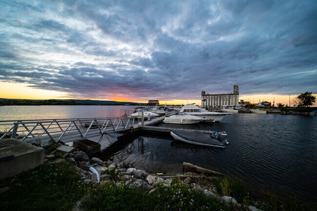 Boats are plentiful in Collingwood due to its harbour.
