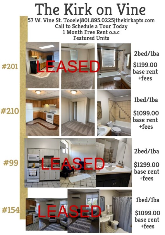 57 W Vine St, Tooele, UT 84074 Apartment for Rent in Tooele, UT