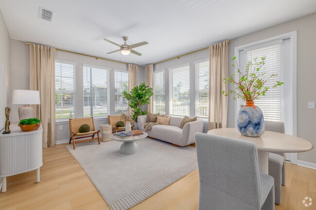 2BR, 2BA - 1,200SF - Jade Living Room - Natura by Murbeck