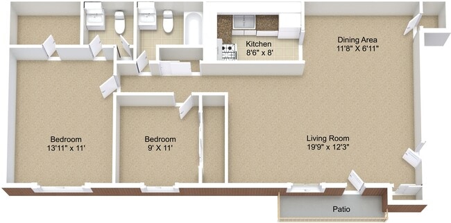 Layout - 905 W Aaron Dr