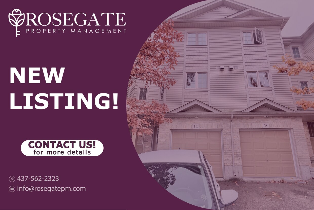 Photo principale - Spacious Freehold Townhouse for Rent in Prime Kitchener Location