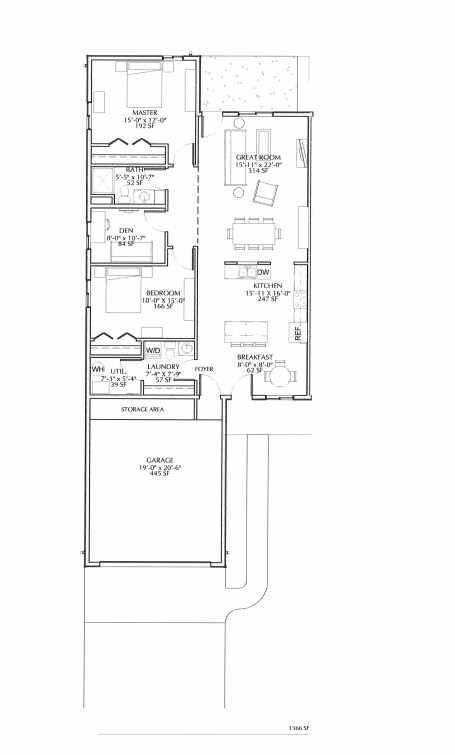 Plano de planta - Meadow Lark Townhomes