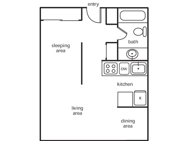 Studio - The Green Tree Apartments