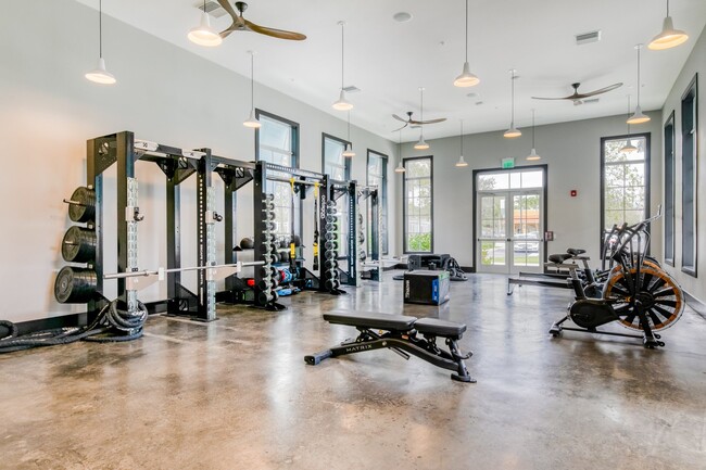 Fully equipped fitness center with cardio and weights. - Windsor 335